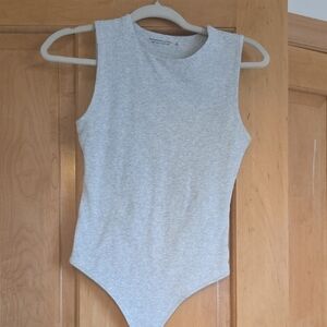 Abercrombie & Fitch Gray Sleeveless Bodysuit